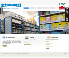 xn--stdkommers-r5a.net: Städkommers AB
Vi säljer allt från toapapper till städmaskiner - Välkommen till Städkommers AB