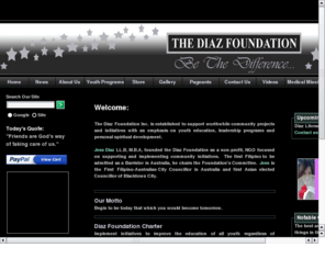 diazbros.com: Diaz Foundation
Diaz Foundation is founded by Jess Diaz to support worthwhile community activities