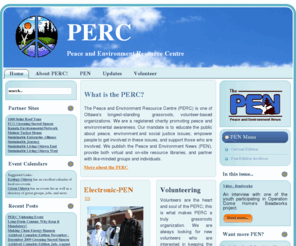 perc.ca: PERC
PERC - the Ottawa Peace and Environment Resource Centre, home of the Peace and Environment News (PEN)