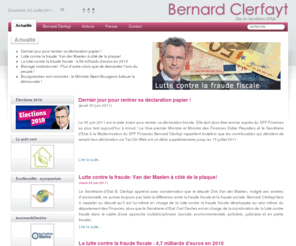 clerfayt.be: Actualité
Bernard Clerfayt, Secrétaire d'Etat