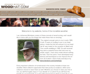 woodhat.com: woodhat.com - JoHannes Michelsen welcomes you to the home of the incredible wood hat
