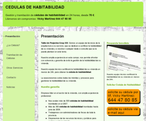 cedulashabitabilidad.com: CEDULA DE HABITABILIDAD. Cédulas de Habitabilidad desde 70 €  | Barcelona. Cataluña
Llame ahora al 644 47 80 85.Vicky Martínez. Tramitamos su Cédula de Habitabilidad en 24 Horas por solo 70 . Solicite su presupuesto para cédulas de habitabilidad sin Compromiso para Barcelona y Cataluña