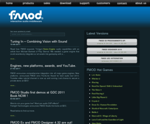 fmod.org: fmod - interactive audio middleware
fmod - interactive audio middleware