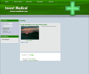 invest-medical.com: InvestMedical.com webáruház / Kezdőlap
Kezdőlap