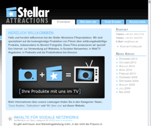 profikochtv.com: Stellar Attractions
Die Firma Stellar Attractions konzipiert und produziert InternetTV.