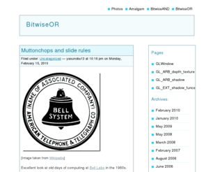bitwiseor.com: BitwiseOR
Personal Notes