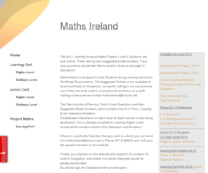 mathsireland.com: 
Mathsireland is designed to help Students doing Leaving Junior CertMathsireland is designed to help Students doing Leaving Junior Cert
Mathsireland is designed to help Students doing Leaving Junior CertMathsireland is designed to help Students doing Leaving Junior Cert.