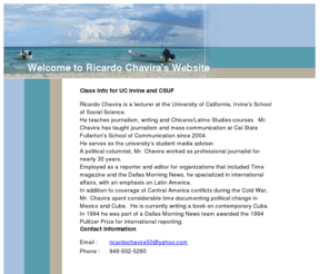 rchavira.com: Welcome to Ricardo Chavira's Website
