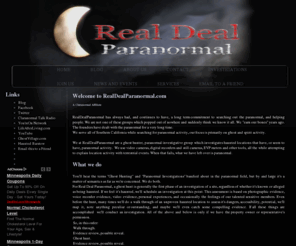 realdealparanormal.com: Real Deal Paranormal home page for ghost hunters and ghost hunt 
investigation as ghosts
Ghost hunters and ghost hunts as well as paranormal investigations and ghost investigations