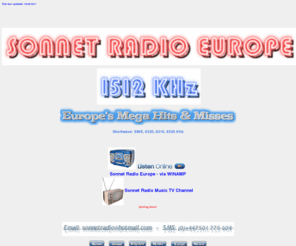 sonnetradio.com: Sonnet Radio Europe
Europe's All Hit Music Station