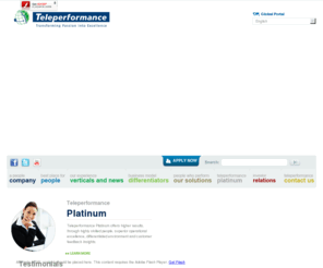 teleperformance.com: Teleperformance - Customer Experience: Home
Our offshore contact center provides customer care, customer service and costumer experience to be the best place for people.