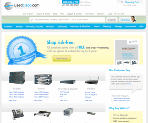 usedcisco.com: Buy used Cisco routers, switches, firewalls, wireless, ip phones at UsedCisco.com - the world's largest network hardware outlet
