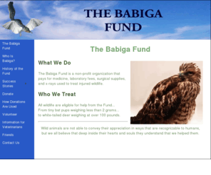 babiga.org: The Babiga Fund
The Babiga Fund - Rescuing Wildlife