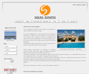 soleil-estates.eu: Fincas Mallorca, Immobilien auf Mallorca, Finca Mallorca, Mallorca Chalet, Appartements Mallorca, Mallorca Grundstück
Immobilien auf Mallorca, Fincas Mallorca, Villas Mallorca, Mallorca Chalets, Appartements Mallorca, Mallorca Grundstücke, Mallorca Stadthäuser