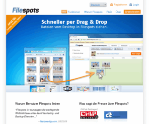 filespots.de: Filespots - Dateien, überall wo Sie sind
Dateien, überall wo Sie sind