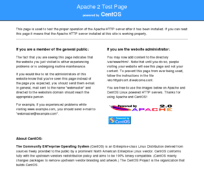 naplo.ro: Apache HTTP Server Test Page powered by CentOS
