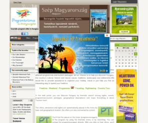 hungaryprogramtourism.com: Hungary
Fedezze fel Magyarországot érdeklődése szerint! Programok, Látnivalók, Események.