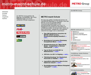 metro-macht-schule.de: Metro macht Schule - Informationen über die Schulkooperationen der METRO Group
Informationen über die Schulkooperationen der METRO GROUP