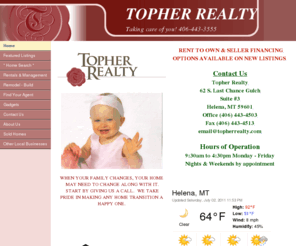 topherrealty.com: Home
Topher Realty works with buyers and sellers of Montana Real Estate.