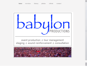 babylonproductions.net: Babylon Productions
Babylon Productions