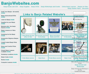 banjowebsites.com: Banjo Websites.com / Assorted Banjo Links
Banjo websites and banjo links for related banjo sites including 5 string banjos.