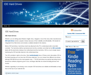 ideharddrives.net: IDE Hard Drives
Western Digital, Sony, Seagate or one of the many other manufacturers IDE hard drives remain a popular choices because of their reliability and affordability