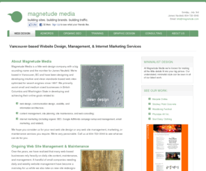 magnetude.com: Vancouver website design, Vancouver organic SEO - Magnetude Media
