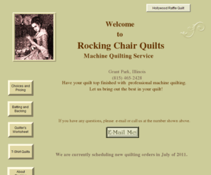 rockingchairquilts.com: Rocking Chair Quilts
 LONGARM MACHINE QUILTING, Check out our quality MACHINE QUILTING SERVICES, PROFESSIONAL LONGARM MACHINE QUILTING