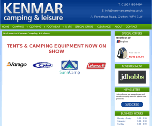 kenmarcamping.co.uk: Kenmar Camping & Leisure
Yorkshire-based camping and leisure retailer