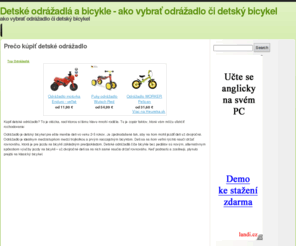 odrazadla.info: Detské odrážadlá a bicykle – ako vybrať odrážadlo či detský bicykel
