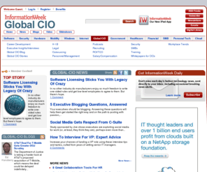 optimizemag.com: InformationWeek | Global CIO
InformationWeek is the leading news and information source for information technology professionals and business managers with technology management and purchasing authority. InformationWeek.com's Management Center is a timely, analytical source of news, analysis and case studies on best practices and processes for enterprise IT organizations.