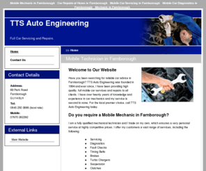 mobilemechanichampshire.com: Car Repairs at Home in Farnborough : TTS Auto Engineering
For car repairs at home in Farnborough or car advice in Farnborough, please do not hesitate to contact me today.