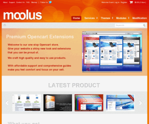 moolus.com: Moolus
Moolus are place where you can find opencart  extensions with finest quality. Just pick our extensions and your online store will have amazing quality!