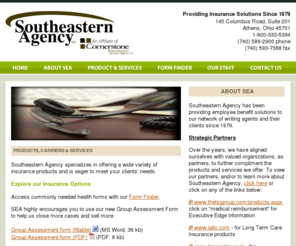 seagency.com: Southeastern Agency: Providing Insurance Services in Athens, Ohio, and beyond.
Southeastern Agency is an Athens, Ohio based Insurance broker committed to surpassing our clients expectations.