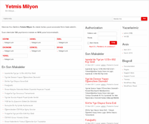 yetmismilyon.com: Yetmis Milyon
