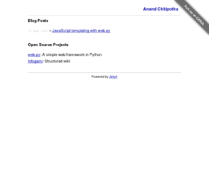anandology.com: Anand Chitipothu
