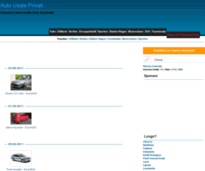 autousateprivati.com: Auto Usate Privati
annunci automobili usate riservato solo a privati