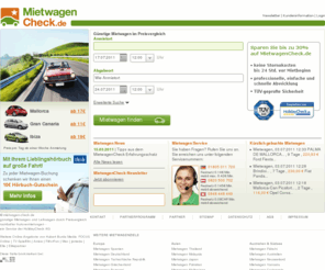 mietwagencheck.mobi: MietwagenCheck - Mietwagen Preisvergleich
Mietwagen - Der Mietwagen Preisvergleich! Billige Mietwagen vergleichen, Top Mietwagen Angebote