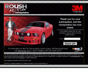 roushmyridepromo.com: Roush My Ride - Sweepstakes
