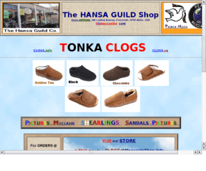 clogs.info: CLOGS, MOCCASINS, SANDALS and SLIPPERS - Minnetonka CLOGS - HATS, Sheepskin MOCS
STORE for MINNETONKA CLOGS, SANDALS, Moccasins, SHEARLINGS, and UGGs in U.S.A. - CATALOG - SHOP for SHEEPSKIN moccasin-slippers, MOCS, HATS, Pug-BOOTS