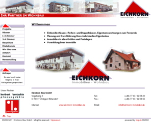 eichkorn-immobilien.de: Willkommen! Eichkorn Bau GmbH - Ihr Partner im Wohnbau.
Willkommen! Eichkorn Bau GmbH - Ihr Partner im Wohnbau.Einfamilienhuser, Reihen- und Doppelhuser, Eigentumswohnungen zum Festpreis