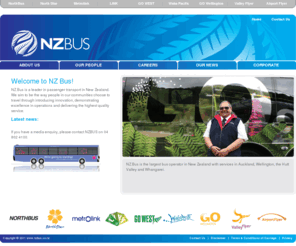 newzealandbus.net: Welcome to NZ Bus | NZ Bus
NZ Bus is the largest bus operator in New Zealand with services in Auckland, Wellington, the Hutt Valley and Whangarei. 