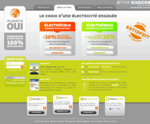 planete-ui.com: Planète OUI - Fournisseur d'électricité 100% renouvelable
Planète OUI - Fournisseur d'électricité 100% renouvelable