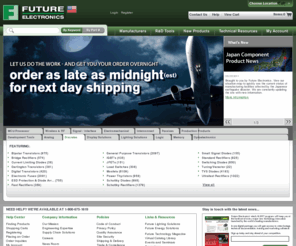future.ca: Electronic Components from the Best

 - Future Electronics
Future Electronics is a global leader in the supply of electronic components and electromechanical products in small and large volumes.
