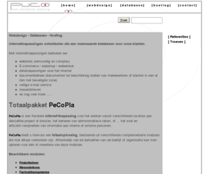 jumpking.org: PuCo - Webdesign databank hosting Kempen
PuCo Webdesign, databases, internet, web hosting, domainregistratie