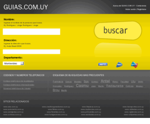 gassavingtips.com: GUÍA TELEFÓNICA - Encuentra a quien buscas en Uruguay
GUIA TELEFONICA digital. GUIAS.COM.UY permite realizar búsquedas por nombre o por dirección dentro de todo el territorio del Uruguay.