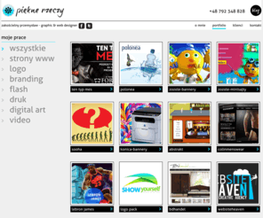 pieknerzeczy.com: Przemek Zakościelny - Web Designer, Web Developer, Graphic Designer, Flash Designer, Grafik, Webmaster - Kraków
Przemek Zakościelny - Web Designer, Web Developer, Graphic Designer, Flash Designer, Grafik, Webmaster - Kraków. Strony WWW, sklepy internetowe, grafika. Piękne rzeczy. 