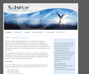 solsticeworks.ca: Solstice
This is the public website for Solstice Sustainability Works Inc.