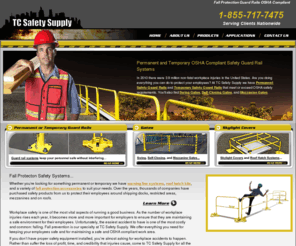 tcsafetysupply.com: Safety Guard Rails Rooftop Fall Protection Guardrails Systems OSHA Compliant Railings
TC Safety Supply, based in Minneapolis, Minnesota, provides safety guard rail systems, Fall Protection Systems that meet OSHA regulations nation-wide. TC Safety Supply specializes in safety products.