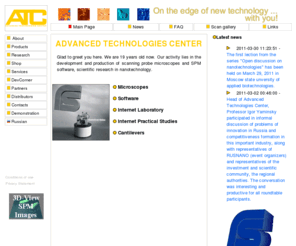 femtoscanonline.com: Scanning probe microscopes, Advanced Technologies Center
Our activity lies in the development and production of scanning probe microscopes and software, scientific research in nanotechnology